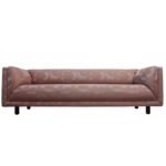 Ward Bennett for Brickel Tuxedo Sofa in Jack Lenor Larsen Upholstery