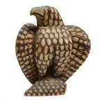 Hand-Carved Folk Art Eagle with Pyrography Detail