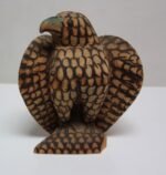 Hand-Carved Folk Art Eagle with Pyrography Detail - Image 4