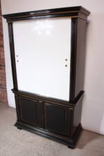 1970s James Mont Style Ebonized Armoire - Image 6