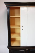 1970s James Mont Style Ebonized Armoire - Image 9