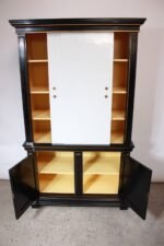 1970s James Mont Style Ebonized Armoire - Image 10
