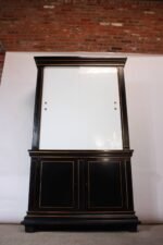 1970s James Mont Style Ebonized Armoire - Image 2