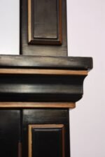 1970s James Mont Style Ebonized Armoire - Image 3