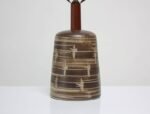 Hand Decorated Martz for Marshall Studios Ceramic and Walnut Table Lamp - Image 9