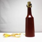 Danish Turned Teak Table Lamp - Image 8