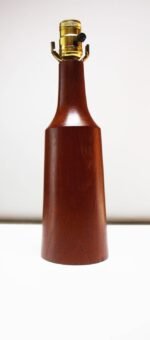 Danish Turned Teak Table Lamp - Image 3