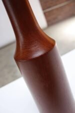 Danish Turned Teak Table Lamp - Image 7