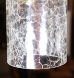 Pair of 1960s Crackle Glass and Brass Pendants - Image 5