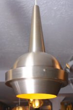 1960s Danish Brushed Aluminum 'Orb' Fixture - Image 5