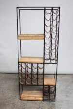 Arthur Umanoff Leather and Iron Wine Rack - Image 11