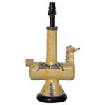 1960s Italian Gambone Style Ceramic Horse Lamp