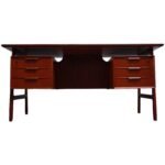 Danish Teak Desk by Gunni Omann for Omann Jun