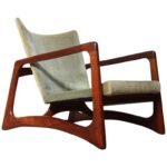 Adrian Pearsall for Craft Associates Walnut Lounge Chair