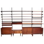 Extraordinary Nine-Bay Rosewood Wall Unit by Kai Kristiansen