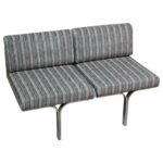 John Behringer for JG Furniture Polished Aluminum 'Link' Bench