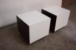 Diminutive Rosewood and Laminate Cube End Tables - Image 4