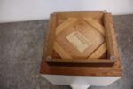 Diminutive Rosewood and Laminate Cube End Tables - Image 2