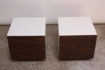 Diminutive Rosewood and Laminate Cube End Tables - Image 8