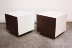 Diminutive Rosewood and Laminate Cube End Tables - Image 10
