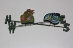 Curtis Jere Enamel on Copper Bird Weather Vane Wall Sculpture - Image 3