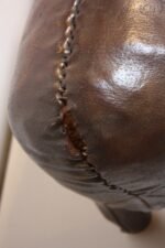 Dimitri Omersa for Abercrombie and Fitch Leather Pig Ottoman - Image 4