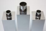 Trio of Swedish Chrome-Plated Candle Holders by Hans-Agne Jakobsson - Image 3