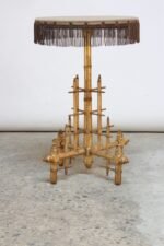 Machine Age-Style Giltwood Occasional Table - Image 10