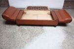 French Deco Leather and Mohair Daybed - Image 8