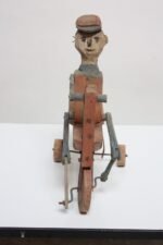 Folk Art 'Cyclist' with Original Paint and Action - Image 11