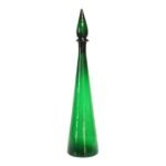 Italian Modern Emerald Green Glass Decanter
