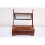 Early 19th Century Chippendale-Style English Mahogany Shave Mirror - Image 2