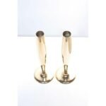 Pair of Art Deco Dirigold Goldware Bud Vases - Image 3