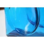 Vintage Blown Glass Turquoise Double Spout Pitcher by Blenko - Image 2