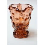 Mid Century Blown Glass Pink Bubble Pitcher After Fenton - Image 5