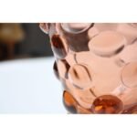 Mid Century Blown Glass Pink Bubble Pitcher After Fenton - Image 9