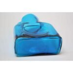 Vintage Blown Glass Turquoise Double Spout Pitcher by Blenko - Image 7