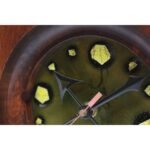 Ernest Sohn Staved Teak and Enamel Clock - Image 2
