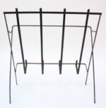 Mid Century American Modern Metal Magazine Rack - Image 3