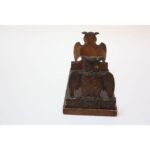 Early 20th Century Carved Owl Expandable Bookrack / Bookends - Image 3