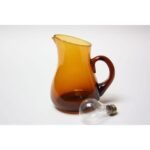 Mid Century American Modern Brown Glass Pitcher / Creamer by Pilgrim - Image 8