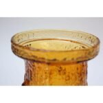 Pair of Stelvia Amber Blown-Glass 'Antiqua' Vases designed by Wayne Husted - Image 6