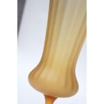 Vintage Italian Honey Amber Frosted Glass Vase - Image 3