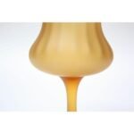 Vintage Italian Honey Amber Frosted Glass Vase - Image 4