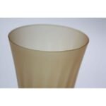 Vintage Italian Honey Amber Frosted Glass Vase - Image 9