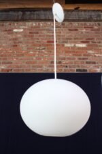 Scandinavian Modern Opal Glass Pendant - Image 4