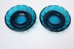 Pair of Mid-Century Modern Turquoise Glass Ashtrays - Image 8