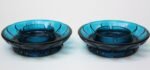Pair of Mid-Century Modern Turquoise Glass Ashtrays - Image 3