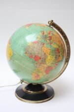 1960s Replogle Glass Illuminated Library Globe - Image 2