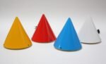 Set of Four Acrylic 'Cone' Fixtures by Verner Panton for Polythema - Image 3